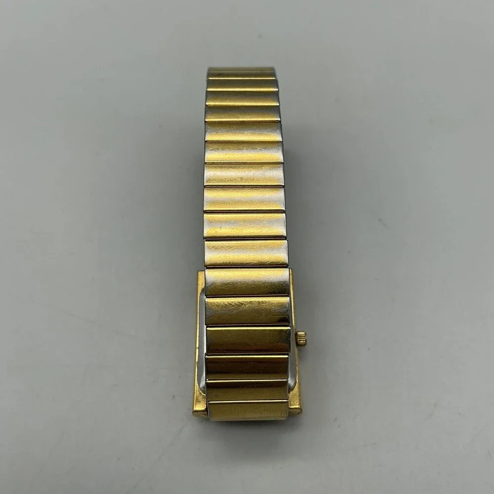 Gruen Womens Watch 20mm White Dial Gold Tone Bracelet NON WORKING FOR PARTS